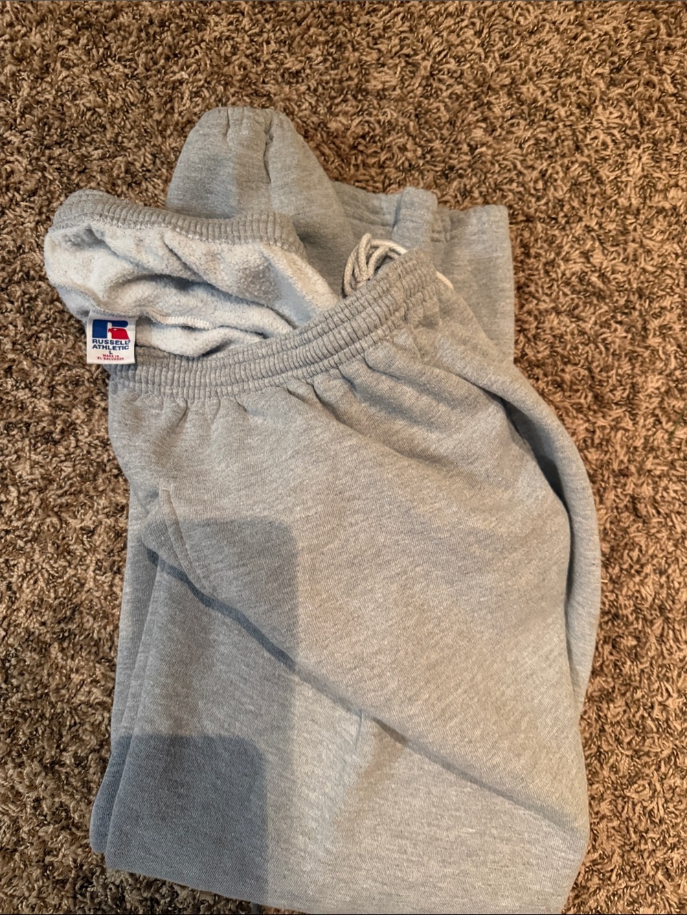 Russell Athletic Light Gray Men's Fleece Sweatpants